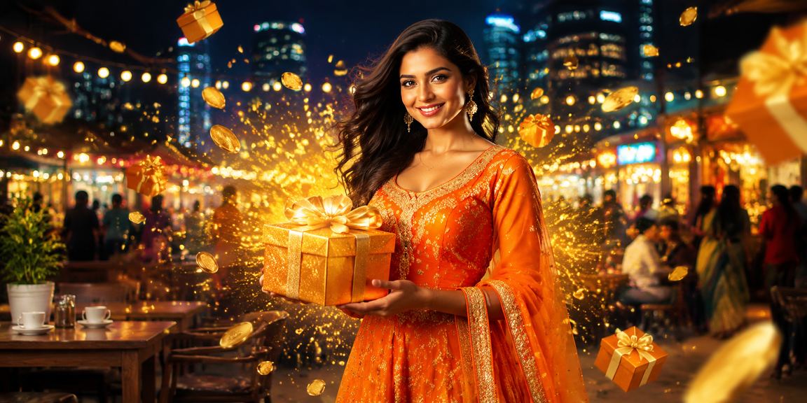 Vibrant casino betting promotions at night market